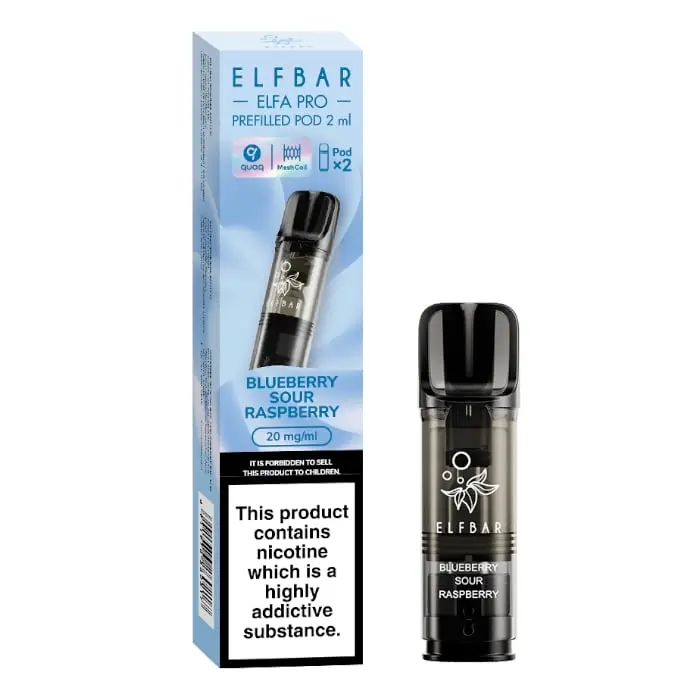 Blueberry Sour Raspberry Elfa Pro Prefilled Pod By ElfBar